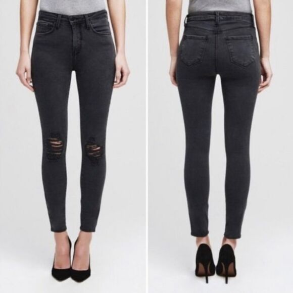 🎀 L’AGENCE 31 grey high rise skinny jeans - Picture 1 of 8